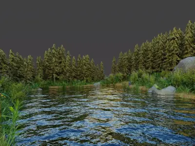 Small scene 3D model