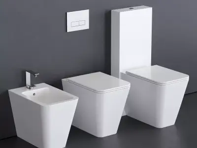 Alice Ceramica Hide WC Low-poly 3D model