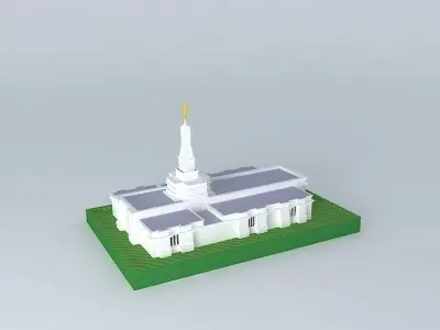 LDS. Mexico Temple Mormon.Tampico 83rd. operating Temple. Free 3D model