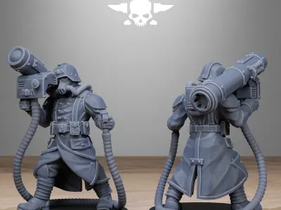 GrimGuard Rocketeers 3D print model