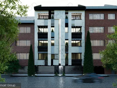 3D Model Collection Residential Apartment exterior and interior  3D model