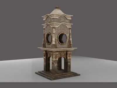 WatchTower  OldWatchTower Low-poly 3D model