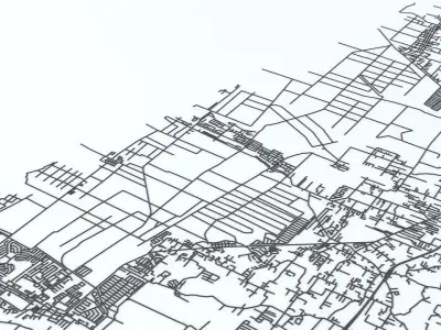 Trinidad and Tobago Road Network and Streets 3D model