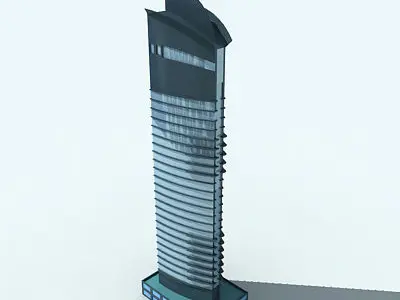 20 Architecture Building Models Low-poly 3D model