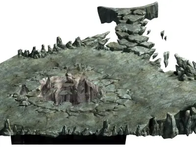 Magic Palace - mountain hole 05 3D model