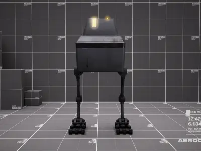 Lil Chick - GameReady Scifi Character - AR - VR Low-poly 3D model