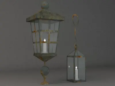 sailor light Low-poly 3D model