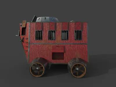Carriage steampunk  3D model