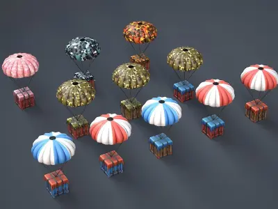 Airdrop Low-poly 3D model