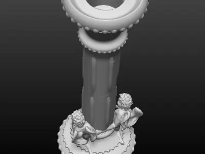 Candlestick candle holder 3D print model