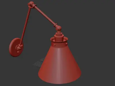 Parkington Double Library Wall Light 3D model