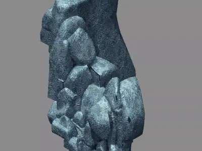 Mountain interior - stone 2 3D model