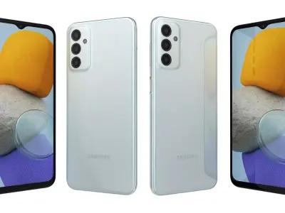 Samsung Galaxy M23 Light Blue High Poly 3D model