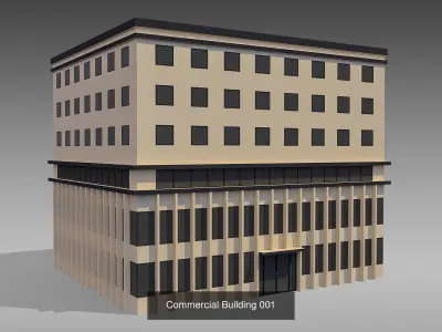 Commercial Buildings Collection 3D Model Pack