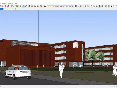 Sketchup School and University L5 3D model