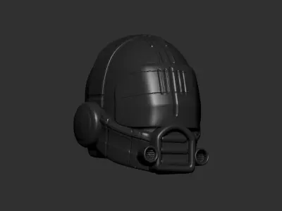 helmet high poly sculpt 3d printable ver 7 3D model 3D model 63