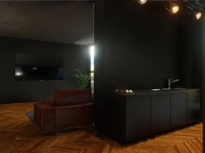Dark room 3D model
