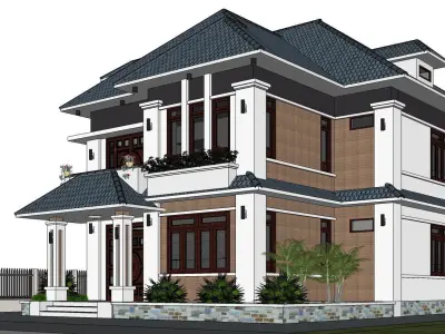 P185-Sketchup 1001 - House  3D model
