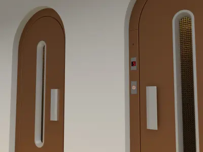 European vintage elevator - Arched model 3D model
