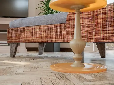 living room  3D model 17