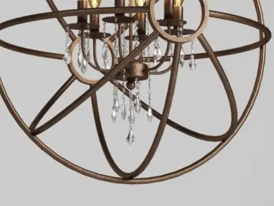 Hanging Lamp LOFT HOUSE P-74-2 3D model