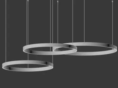 Lahti 100 Ring  chandelier 3D model
