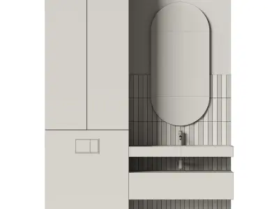 Bathroom set 53 3D model