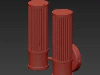 Wall Lamp Claridges Dual 3D model