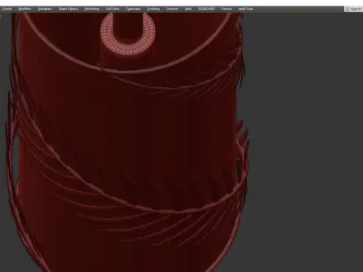 Aviva Stanoff for Currey Co Queenbee Palm Pendant Low-poly 3D model