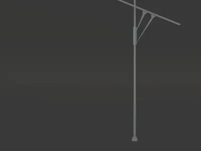 Road light Low-poly 3D model