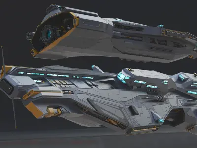  Battle Spaceship Grey 