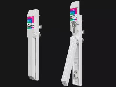  Electrical cabinet door handle lock 3D model