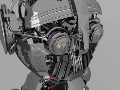 Scifi Robot Low-poly 3D model buy
