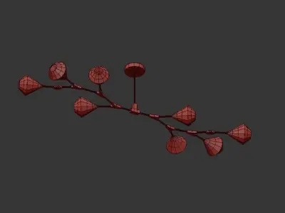 Modern branching bubbles 3D model
