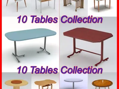 Tables Pack 1 3D model