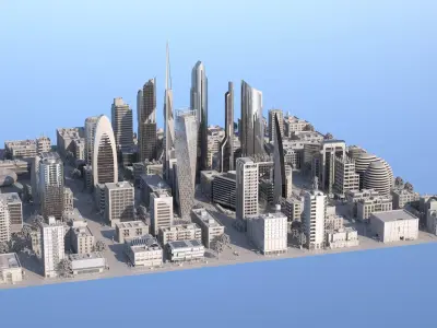 Silver City 3D model