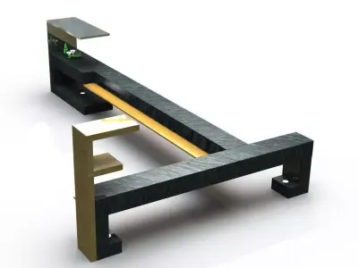 comptoire cafe bar-coffee bar counter 3D model