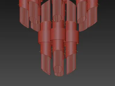 Tychho Chandelier by LUXUU 3D model