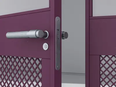 Aluminium door 359 3D model