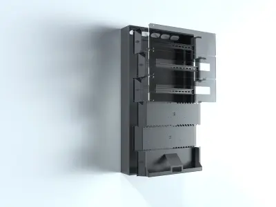 Electric box assembled 3D model