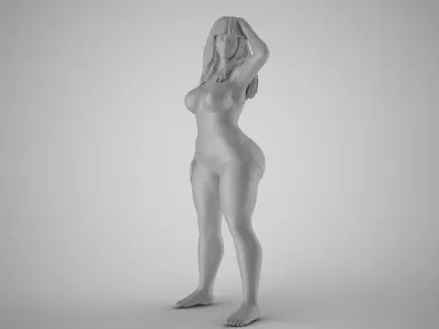 Plain Girl 6 3D print model