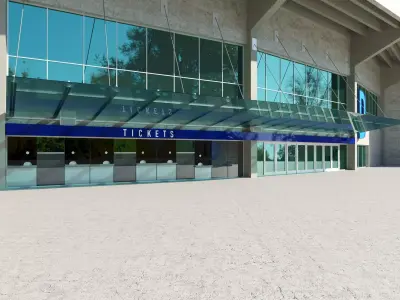 BC Place stadium 3D model