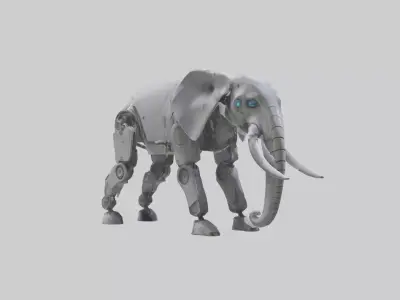 Robot version of an elephant model 3D model