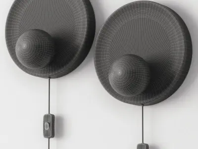 Sintra - marble wall light 3D model