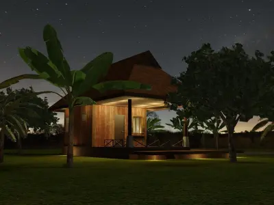 Tropical small house 2 - 2020 3D model