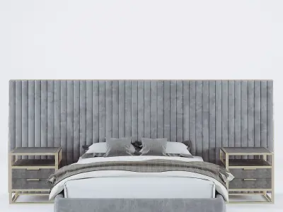 MolteniC Greenwich Bed Low-poly 3D model