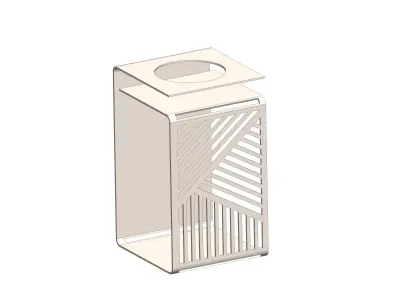 Solidworks geometric brass foldable tea light holders 3D model