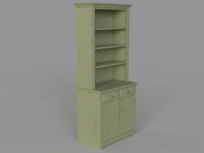 Antique Step Back Hutch 3D model