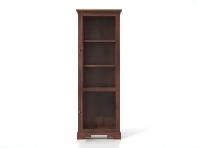 Antique Wooden Display Cabinet Low-poly 3D model