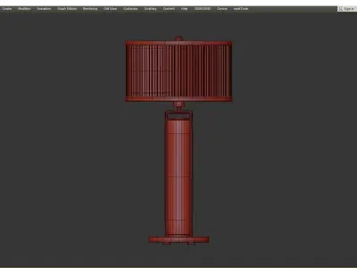  Castro Bauhaus Table Lamp Low-poly 3D model